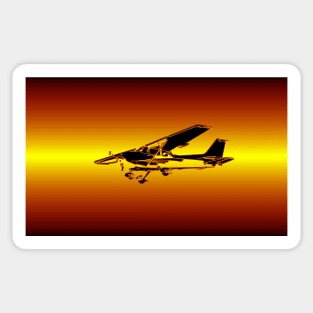 Flying work A Sticker